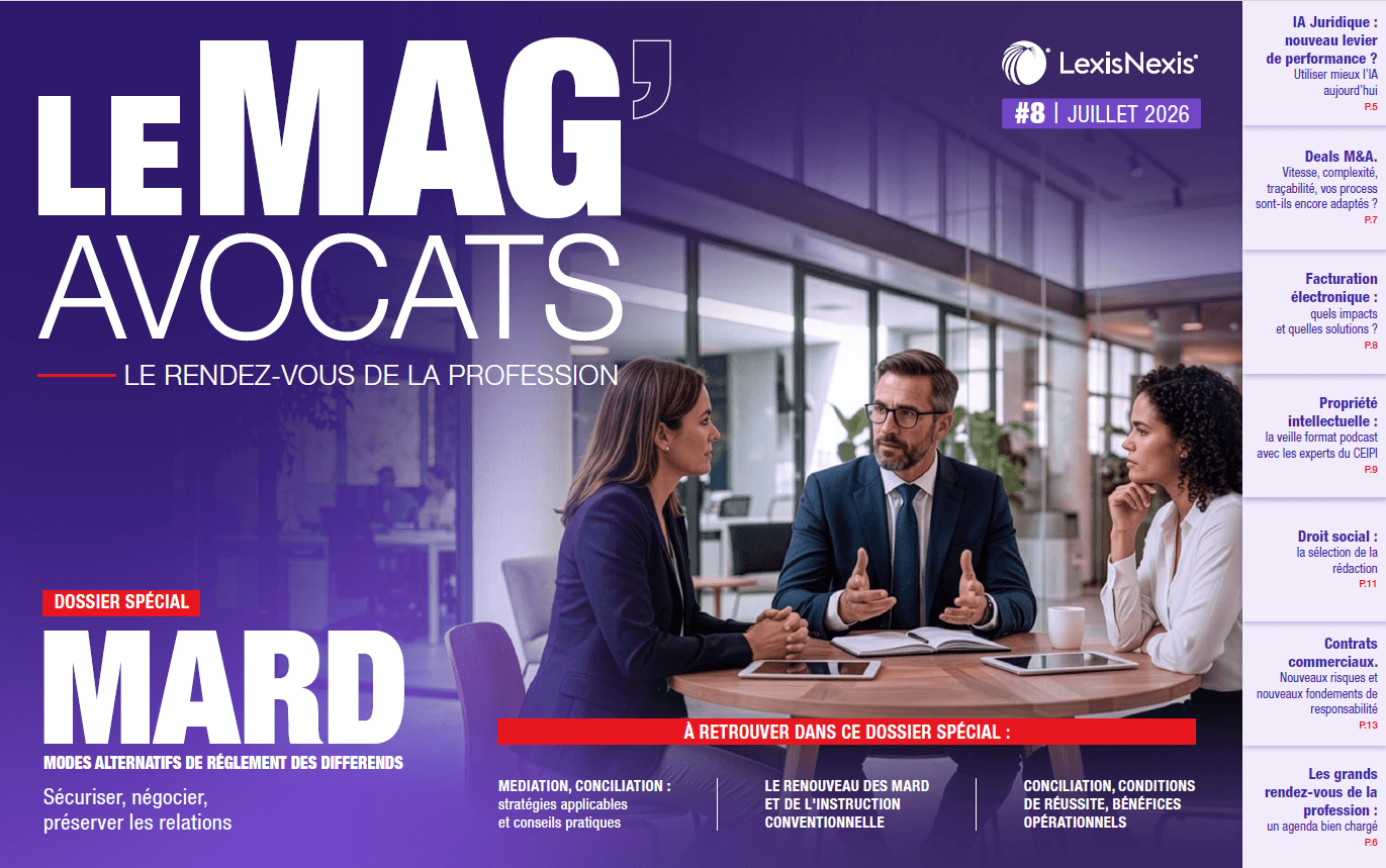 Couverture du Mag' Avocats #8 — Dossier spécial MARD